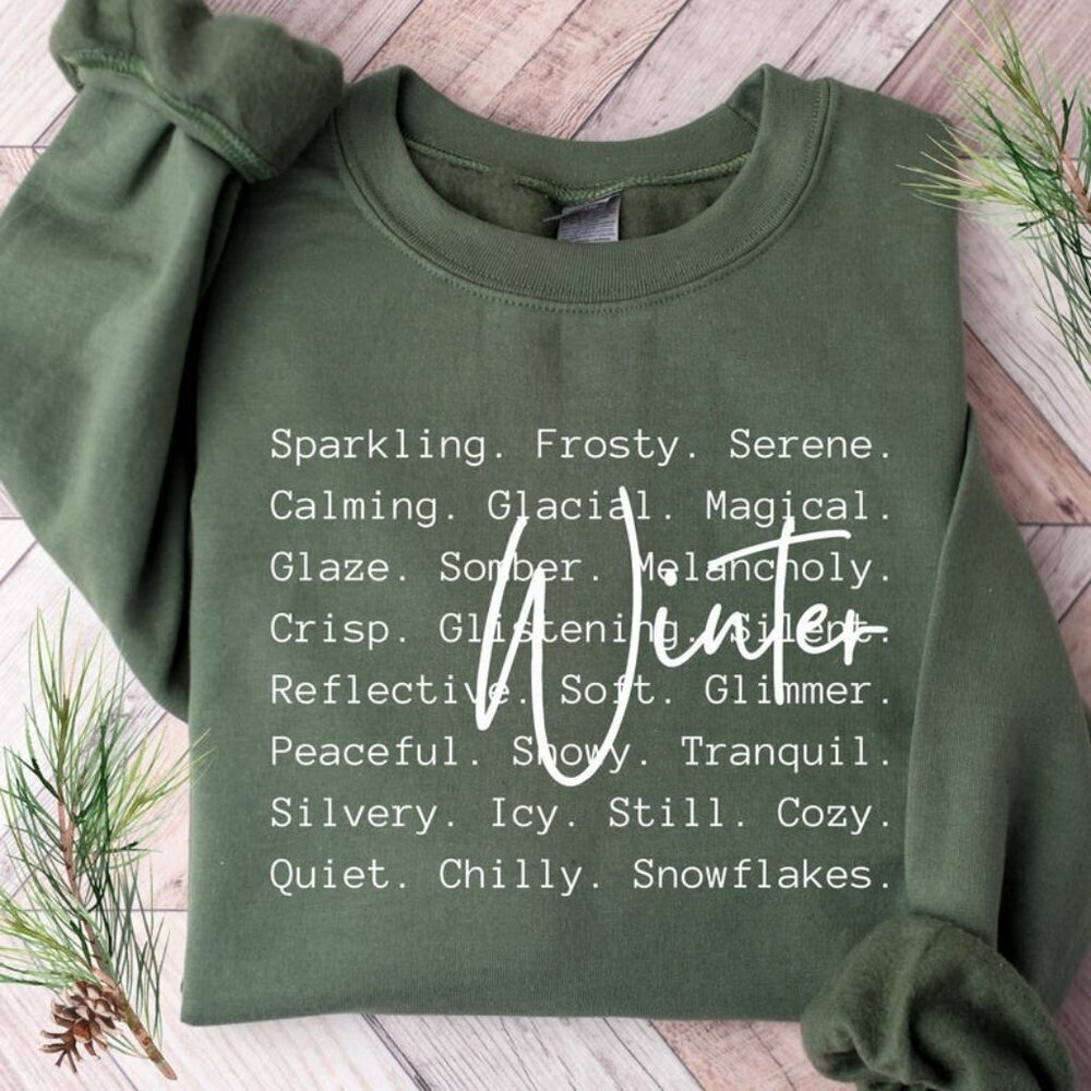 Winter Definition Sweatshirt Winter Words Sweatshirt Cozy Winter Vibes Sweater05
